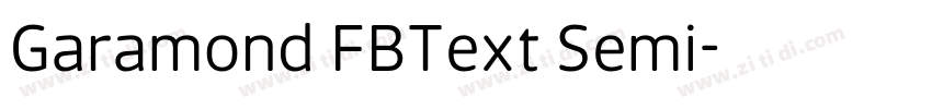 Garamond FBText Semi字体转换